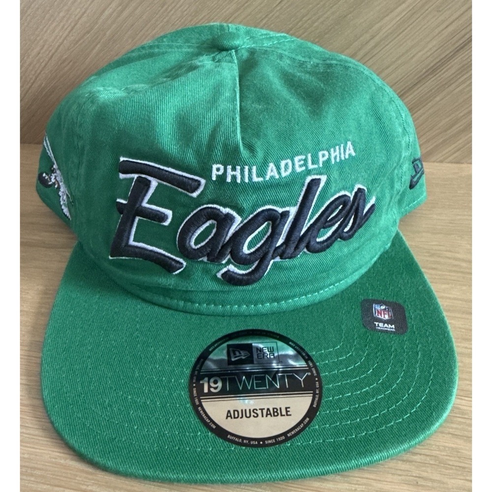 New Era Philadelphia Eagles 19Twenty Kelly Green Unstructured Snapback Hat Cap